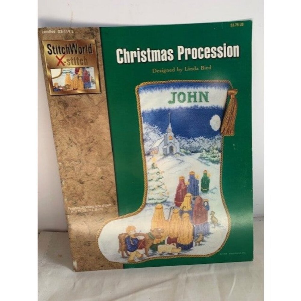 Christmas Procession By Linda Bird Counted Cross Stitch Designs Book Stocking Pa